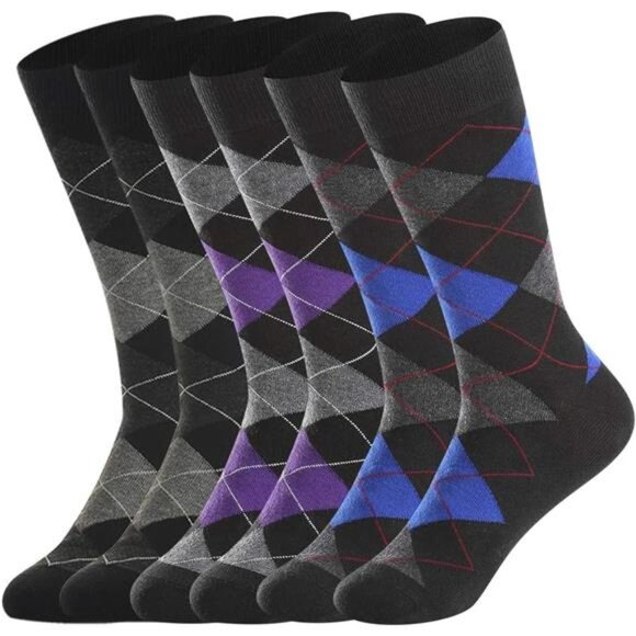 3 Pairs Men's Merino Wool Socks Thin Thermal Wool Dress Socks